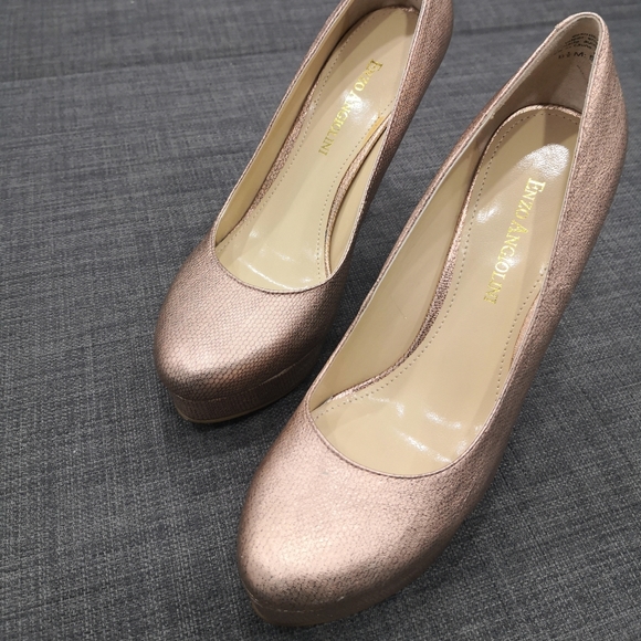 Enzo Angiolini Rose Gold High Heels - Picture 2 of 8